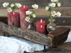 Macon pillar Candle Red