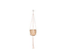 Load image into Gallery viewer, Macramé braided holder with Corte braided Flowerpot
