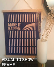 Load image into Gallery viewer, Make it Happen Amber Framed Poster By VisseVase Denmark
